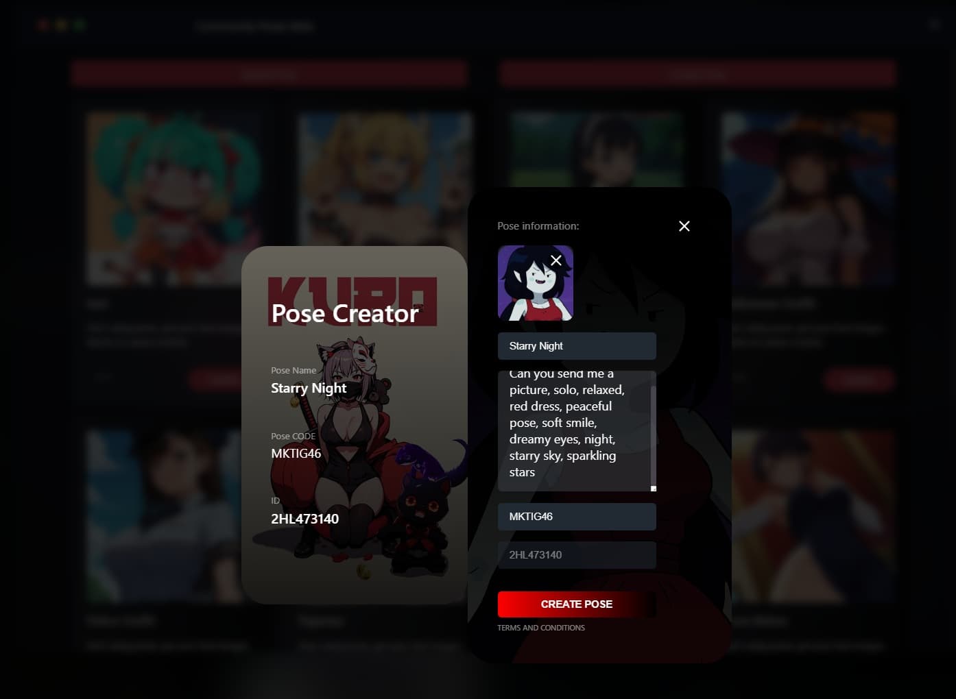 Create Pose
